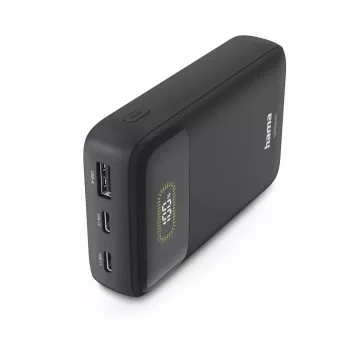 Hama Power Pack PD10 20W 10000 mAh Power Bank, USB-C, USB-A, antracito