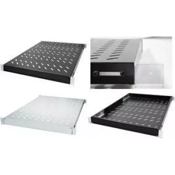 LogiLink 19 inch reguliuojama lentyna stelažui 1U 350mm gylio šviesiai pilka SF0600G