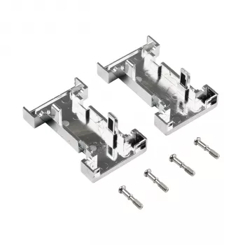 EFB ELEKTRONIK EB0909MV2 Metalizuotas tuščias sąsajos korpusas, 1 prievado Keystone, sidabrinis