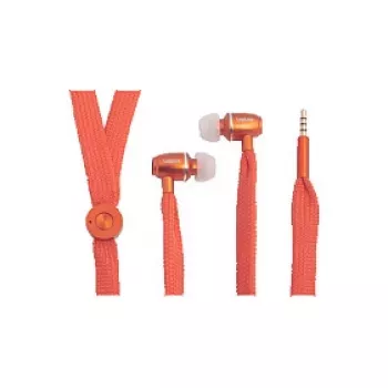 LogiLink Stereo į ausį įdedamos ausinės su mikrofonu, 3,5 mm lizdas, oranžinės