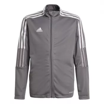 adidas Tiro 21 vaikiška treniruočių striukė pilka GM7311 dydis 116 cm