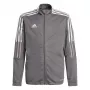 adidas Tiro 21 vaikiška treniruočių striukė pilka GM7311 dydis 116 cm