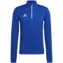 adidas Entrada 22 treniruočių viršutinė dalis vyrams Team Royal Blue/White su ketvirčio užtrauktuku, ilgomis rankovėmis, HG6286 L