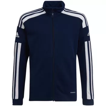 adidas Squadra 21 treniruočių pilno užtrauktuko megztinis, tamsiai mėlynas, jaunimo 152cm