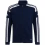 adidas Squadra 21 treniruočių pilno užtrauktuko megztinis, tamsiai mėlynas, jaunimo 152cm