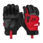 Milwaukee M/8 sustiprintos darbo pirštinės - pjovimo lygis C, nitrilo danga, juodos/raudonos