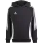 adidas Tiro 24 gobtuvinis megztinis juodos spalvos IJ5611 128cm