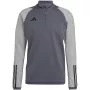 adidas Tiro 23 Competition treniruočių viršutinė dalis pilka keturi vidutinio dydžio