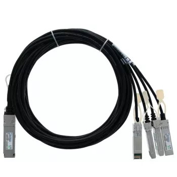 BlueOptics Molex 74764-1201 suderinamas BlueLAN QSFP+ tiesioginio prijungimo varinis kabelis, 2 m, 40 Gbps, pasyvus, 30 AWG, juodas
