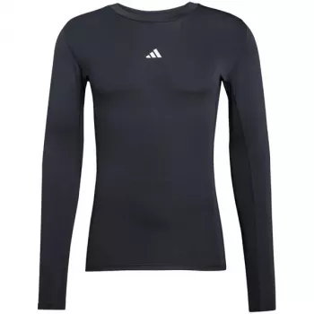 adidas Techfit ilgomis rankovėmis marškinėliai vyrams, juodi, M dydis