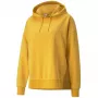 PUMA moteriškas HER Hoodie TR švarkas su gobtuvu, šviesiai citrinos spalvos, laisvo kirpimo