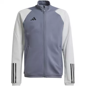 adidas Tiro 23 Competition treniruočių megztinis Team Grey 2/Black vyriškas, siauras kirpimas