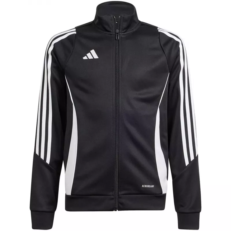 adidas Tiro 24 treniruočių megztinis vaikams, juodas, IJ9958, dydis 128cm