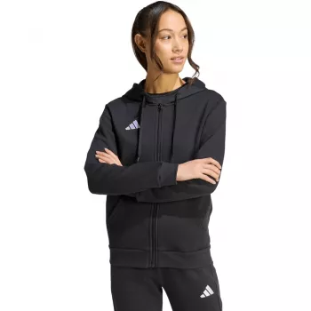 adidas Entrada 26 pilnai užsegamas gobtuvas moterims, juodas, S dydis