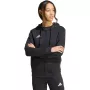 adidas Entrada 26 pilnai užsegamas gobtuvas moterims, juodas, S dydis