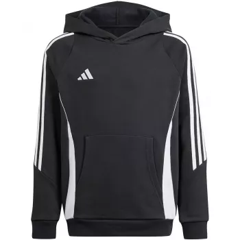 adidas Tiro 24 gobtuvinis megztinis juodos spalvos IJ5611 vaikams dydis 116
