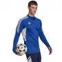 adidas Condivo 22 vyriškas treniruočių megztinis su pusiau užtrauktuku, mėlynai-baltas HA6271