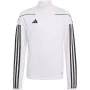 adidas Tiro 23 League treniruočių viršutinė dalis balta/juoda IB8477 jaunimo 128cm