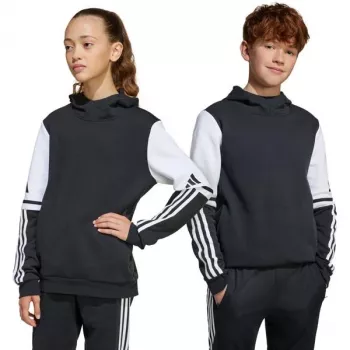 adidas Squadra 25 vaikiškas gobtuvinis megztinis, juodas, 152 cm