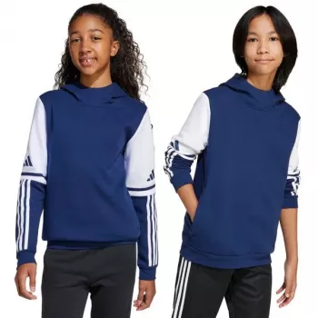 adidas Squadra 25 vaikiškas gobtuvas su megztu pamušalu, tamsiai mėlynas, JD4804, 140cm