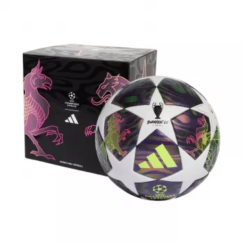 adidas UCL 25/26 Final League Box futbolo kamuolys, 5 dydis, violetinė/balta