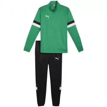 PUMA vyriškas Team Rise treniruočių kostiumas, pipirų žalia ir Puma juoda, S dydis