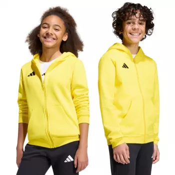 adidas Entrada 26 Full Zip gobtuvas vaikams geltona 140cm