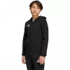adidas Entrada 26 pilno užtrauktuko gobtuvas vaikams juodas 140cm