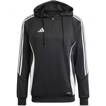 adidas Tiro 24 vyriškas treniruočių megztinis su gobtuvu, juodos spalvos IJ9957