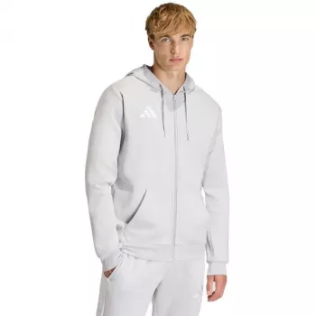 adidas Entrada 26 pilno užtrauktuko gobtuvas vyrams pilka L