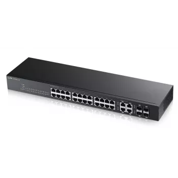 ZyXEL GS1920-24 24 prievadų Gigabit išmanusis valdomas komutatorius su 4 SFP, NebulaFlex debesies valdymu