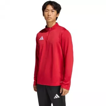 adidas Entrada 26 treniruočių viršutinė dalis vyrams, raudona, su pusiau užtrauktuku ir ilgomis rankovėmis JZ6650 M