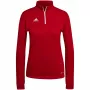 adidas Entrada 22 moteriškas treniruočių megztinis, raudonas, L