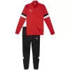 PUMA vyriškas Team Rise pilno užtrauktuko sportinis kostiumas Raudonas/Juodas 2XL