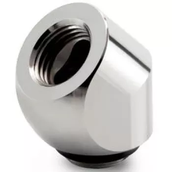 Thermal Grizzly DeltaMate Rotary 45° G1/4 adapteris - blizgus nikelis