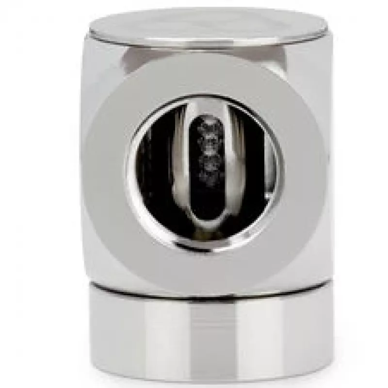 Thermal Grizzly DeltaMate Rotary 90° Moteriškas-Moteriškas G1/4 Adapterio Jungtis, Blizgus Nikelis