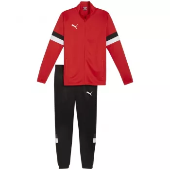 PUMA vyriškas Team Rise treniruočių kostiumas raudonas ir juodas, L dydis