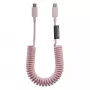 Native Union Pop Cable USB-C į USB-C 1,2 m 60 W pintas kabelis - Candy