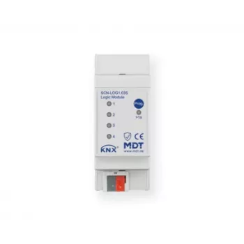 MDT KNX Logic modulis 2TE REG Secure, 200 loginių blokų, DIN bėgelis, KNX Secure