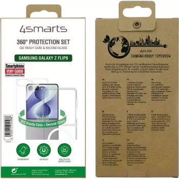 4smarts 360° apsaugos rinkinys, skirtas Samsung Galaxy Z Flip5 - permatomas