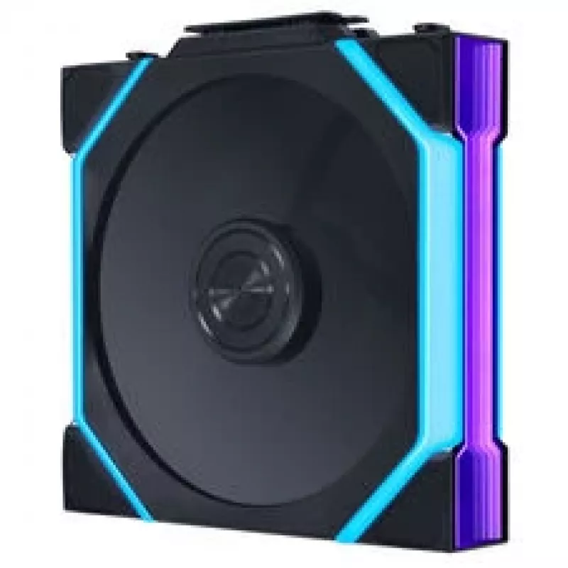 Lian Li UNI FAN SL FLEX Wireless ARGB 120 mm PWM korpuso ventiliatorius - 3 vnt., juodas, atvirkštinės mentės