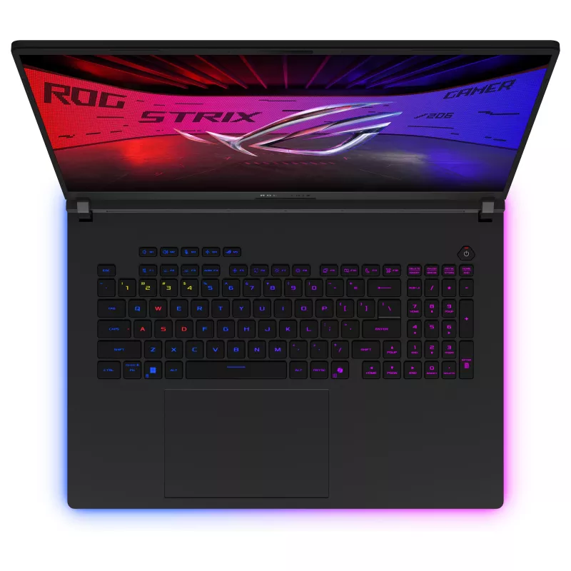ASUS ROG Strix Scar 18 G835LXG-TQ328W žaidimų nešiojamasis kompiuteris, 18 inch QHD+ 240Hz, Intel Core i9, RTX 5090, 128GB RAM, 8TB SSD, Win11 Home, vokiška klaviatūra