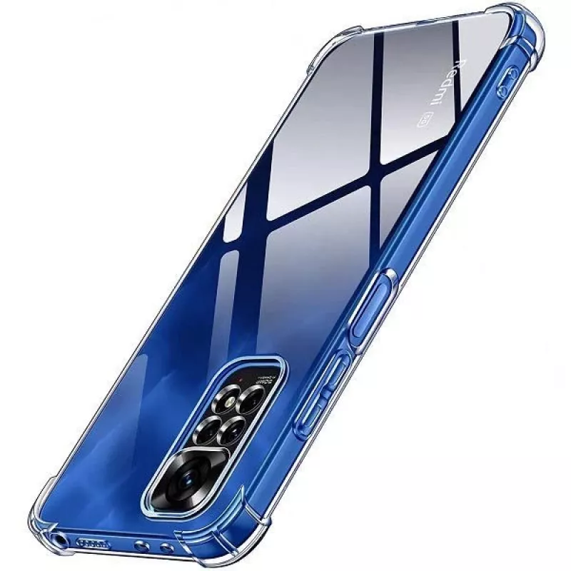 Evelatus Xiaomi Redmi Note 11/11S karinis atsparus smūgiams silikoninis dėklas TPU permatomas