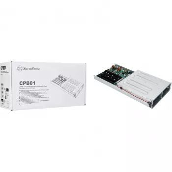 SilverStone SST-CPB01 1U 1+1 atsarginio maitinimo CRPS maitinimo paskirstymo plokštė su korpusu, iki 2400 W