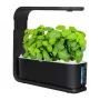 Išmanusis hidroponinis vazonas ZG1001 juodas – 6 vietų vidaus sodas su viso spektro LED, Wi-Fi programėlės valdymu, 2,5 l rezervuaru