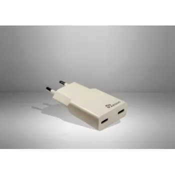 Inter-Tech Argus PD-2136 2x USB-C plonas sieninis įkroviklis, 36W