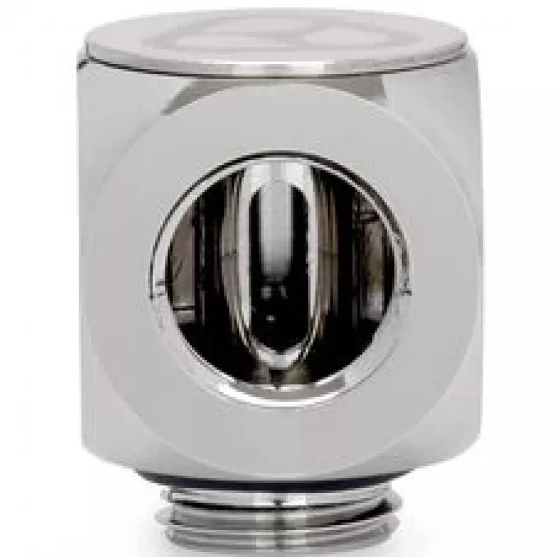 Thermal Grizzly DeltaMate Rotary 90° adapteris G1/4 colio - blizgus nikelis