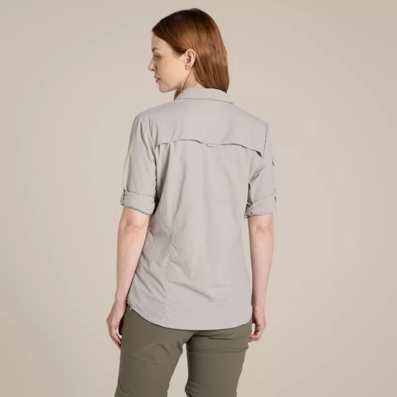 Craghoppers NosiLife Adventure LS Shirt III moteriški kelioniniai marškiniai - Soft Mushroom