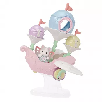 EPOCH Sylvanian Families Magical Balloon Ship su figūrėle - Adventure Series žaidimų rinkinys