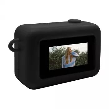 Denver DMC-1003B juoda mini skaitmeninė kamera 0.3MP CMOS VGA raktų pakabuko internetinė kamera
